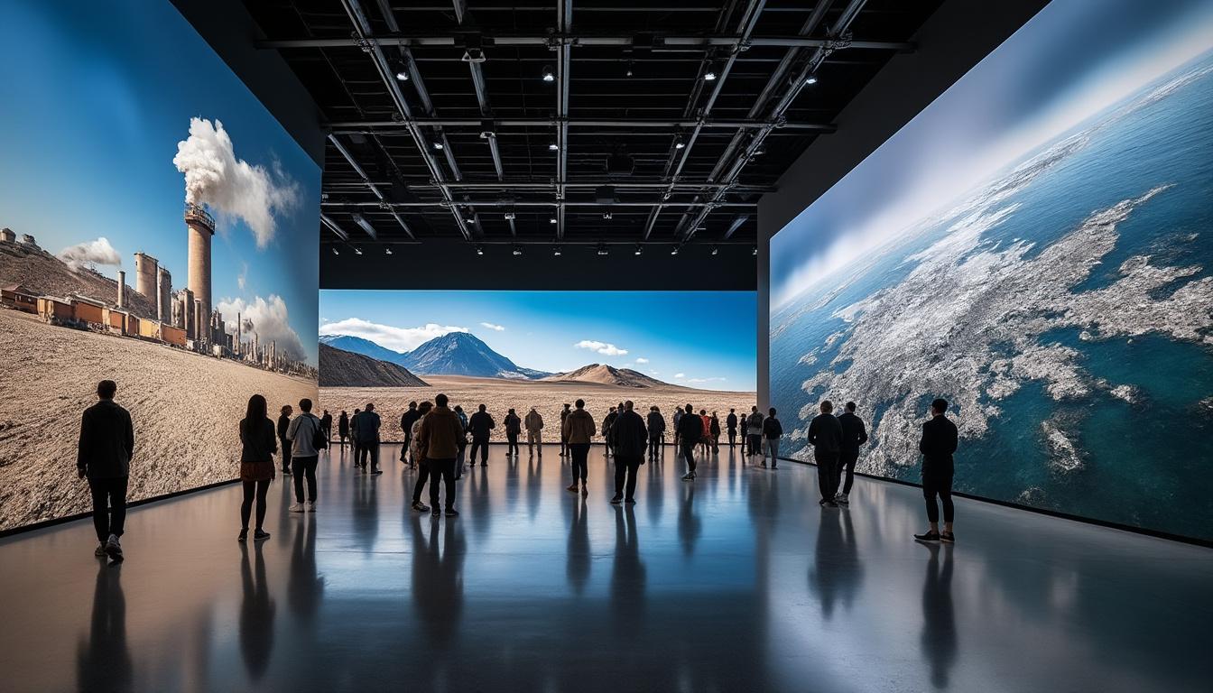 découvrez l'exposition d'edward burtynsky au centre international de la photographie, explorant l'impact de la grande accélération sur notre environnement à travers des images saisissantes et engagées.