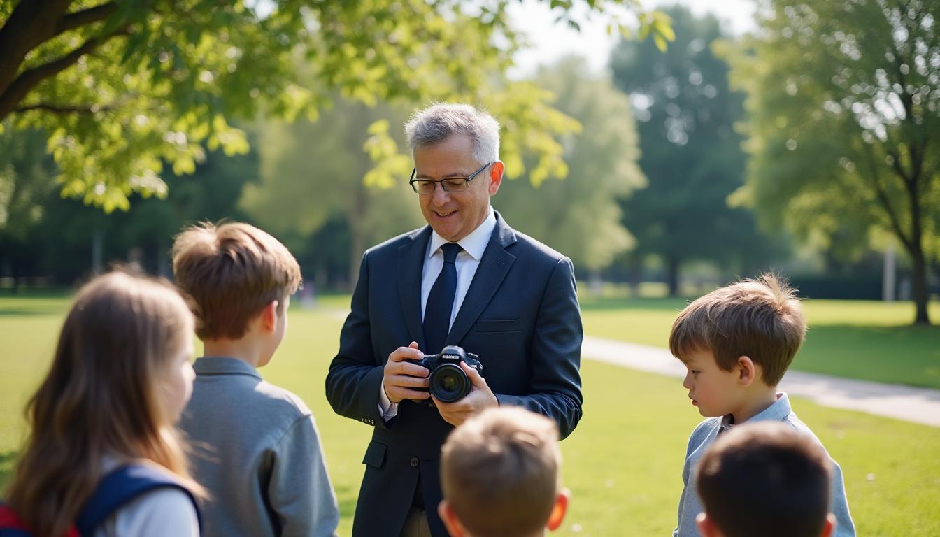 Un sous-préfet partage sa passion pour la photographie avec des enfants et redonne vie à la notion de maîtrise du temps 7 découvrez comment un sous-préfet transmet sa passion pour la photographie à des enfants, tout en leur enseignant l'importance de maîtriser le temps. une initiative inspirante qui allie art et éducation, redonnant vie à des moments précieux.
