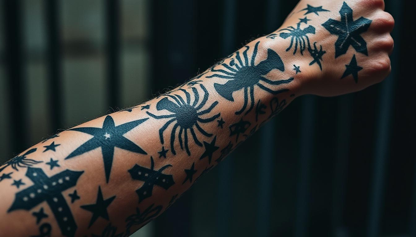découvrez la signification secrète des tatouages dans les prisons soviétiques : des symboles codés révélant le rang, le passé criminel et l’histoire personnelle des détenus.