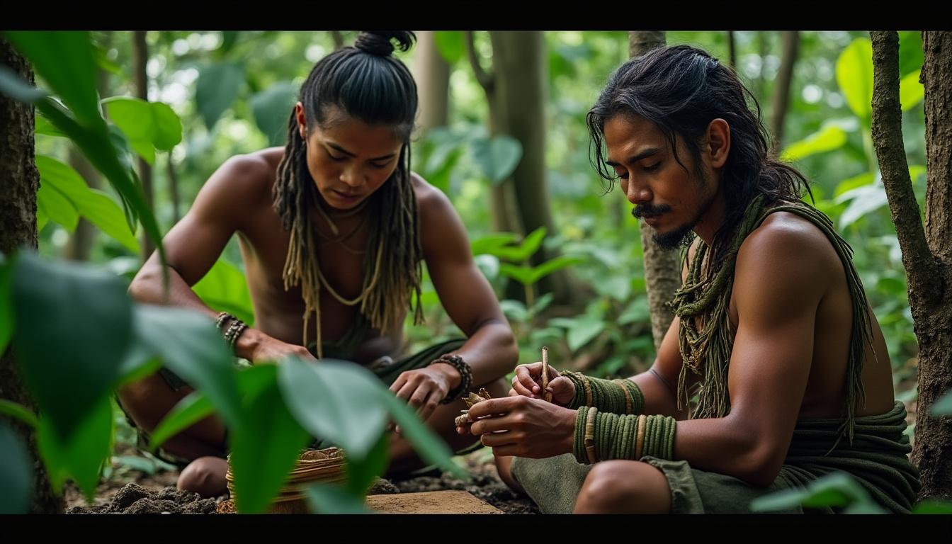 découvrez le travail spectaculaire d'un photographe breton qui révèle, à travers des images saisissantes, la vie des derniers chasseurs-cueilleurs au cœur des forêts de thaïlande.