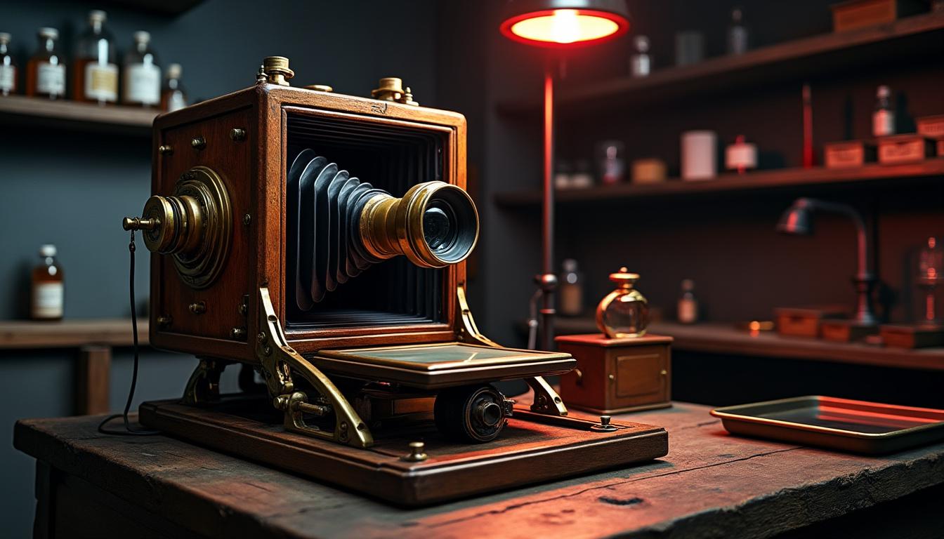 découvrez l'histoire fascinante de la photographie à travers une chambre noire qui a révolutionné la façon de capturer et révéler le monde.