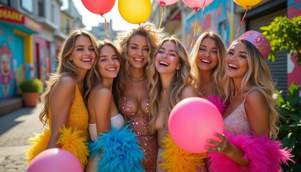 immortalisez votre evjf avec un shooting photo alliant fun, style et souvenirs inoubliables. une expérience unique pour créer des moments précieux entre amies.