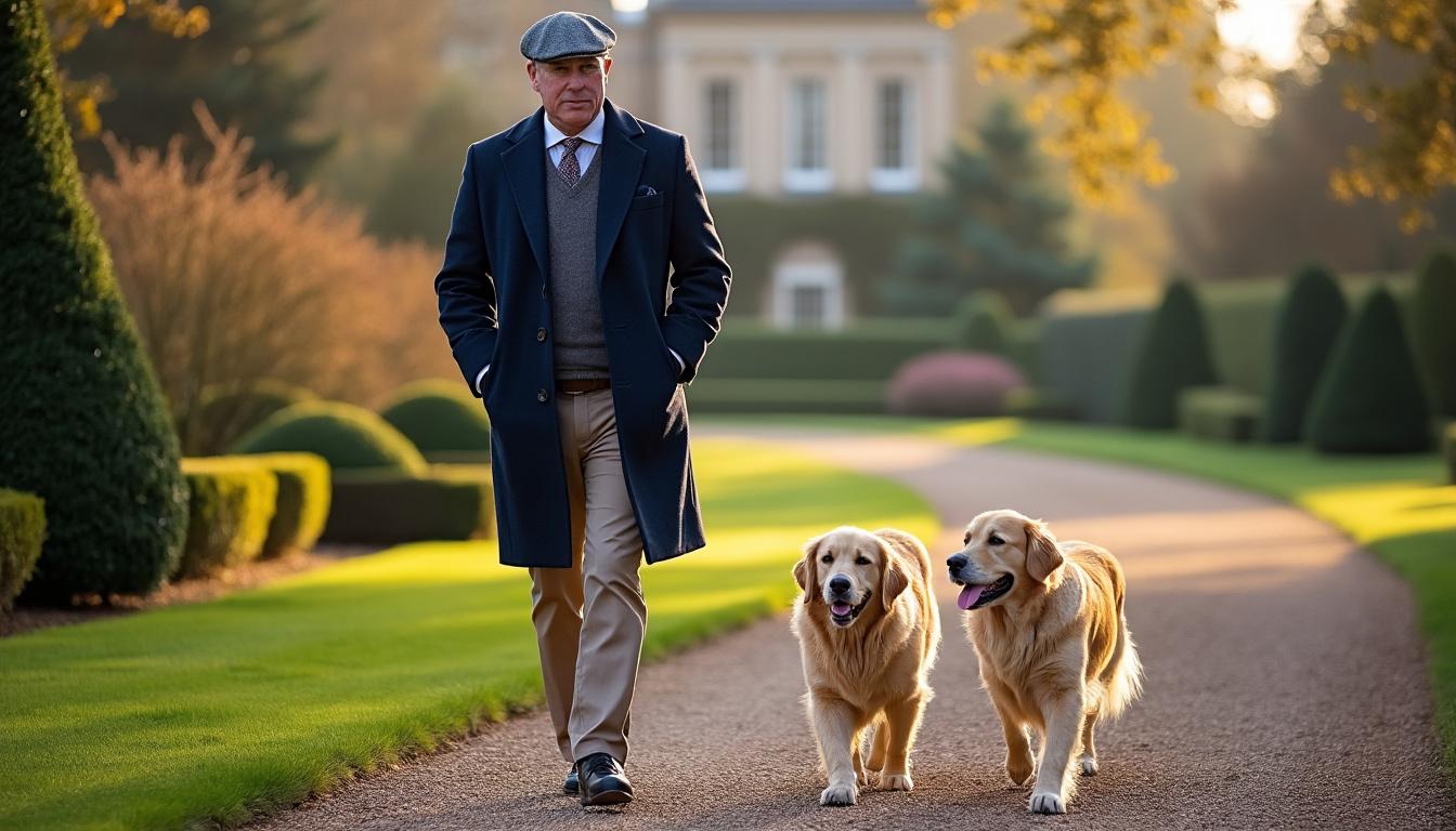 découvrez le retour en public d'andrew mountbatten, l'ex-prince, après son arrestation, avec des photos exclusives et tous les détails de cet événement inédit.