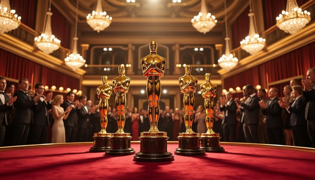 découvrez le palmarès complet des oscars 2026 où « une bataille après l’autre » remporte cinq trophées majeurs, marquant une cérémonie riche en émotions et en talents.