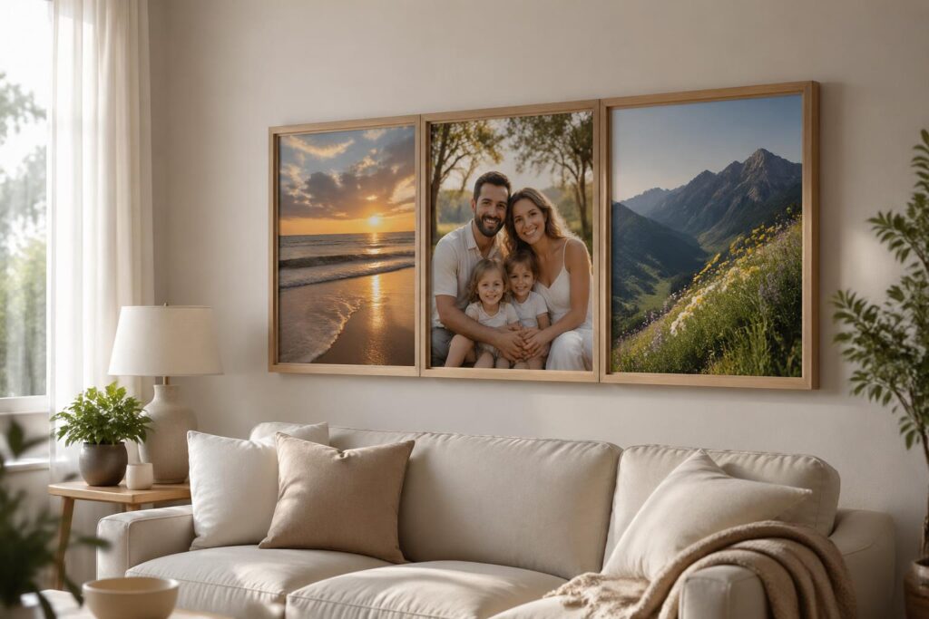 découvrez notre cadre triptyque photo pour sublimer vos souvenirs en trois volets élégants et modernes. idéal pour décorer votre intérieur avec style et originalité.