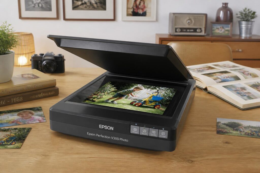 découvrez pourquoi l'epson v300 photo scanner est l'outil incontournable pour numériser vos souvenirs précieux avec qualité et facilité.