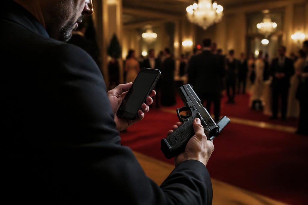 découvrez les détails du gala de la presse où le suspect a été capturé en train d'immortaliser son armement avant l'attaque, un événement qui soulève de nombreuses questions.