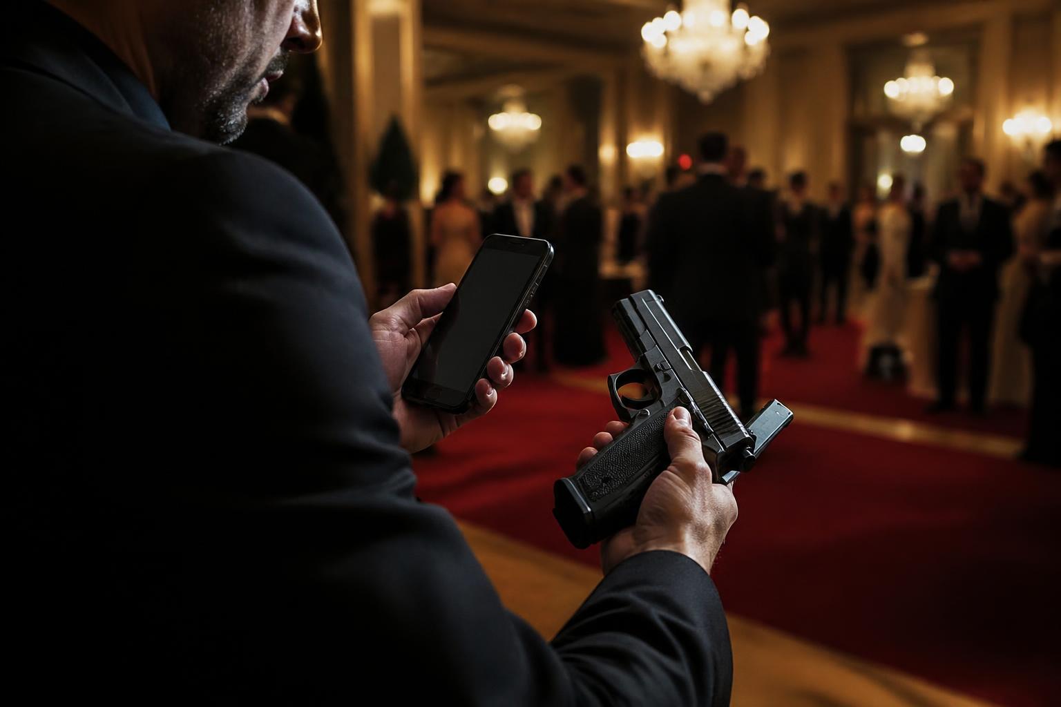 découvrez les détails du gala de la presse où le suspect a été capturé en train d'immortaliser son armement avant l'attaque, un événement qui soulève de nombreuses questions.