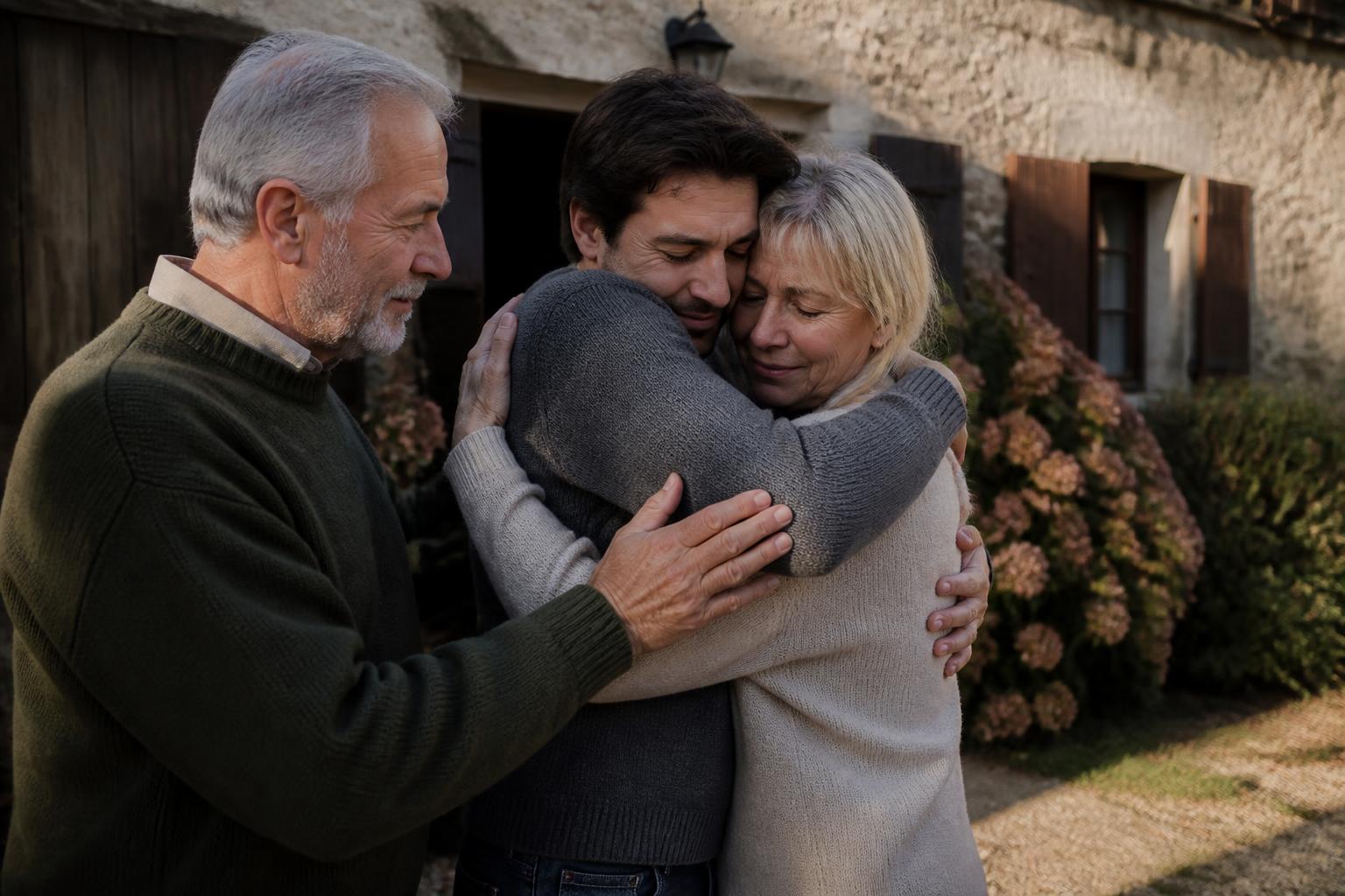 découvrez l'émouvante série photo d'une femme qui, pendant près de 30 ans, immortalise les adieux touchants de ses parents devant leur maison, capturant l'amour et la nostalgie à travers le temps.