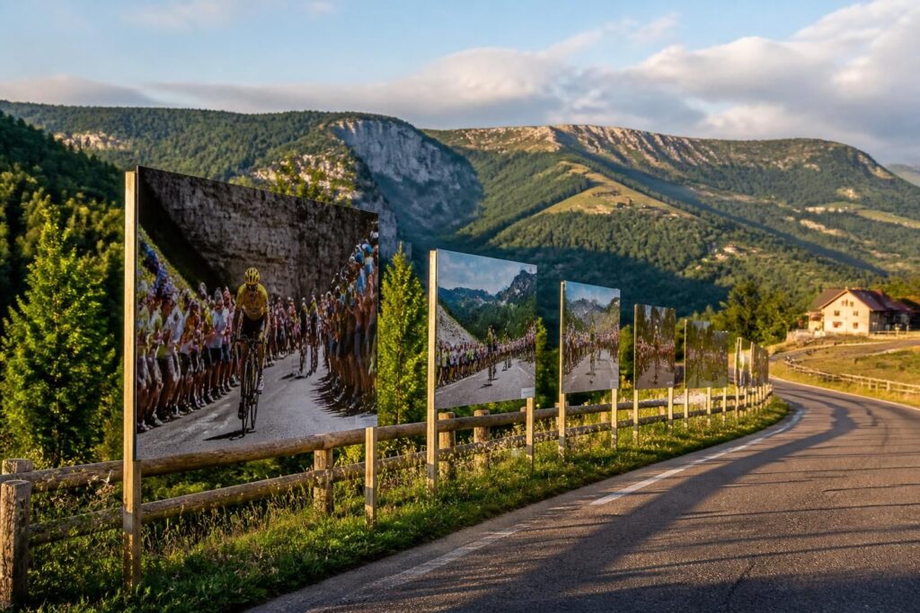 découvrez l'exposition « à chacun son tour » qui célèbre les souvenirs jurassiens du tour de france à travers une photographie unique. plongez dans l'histoire et les émotions du célèbre événement cycliste.