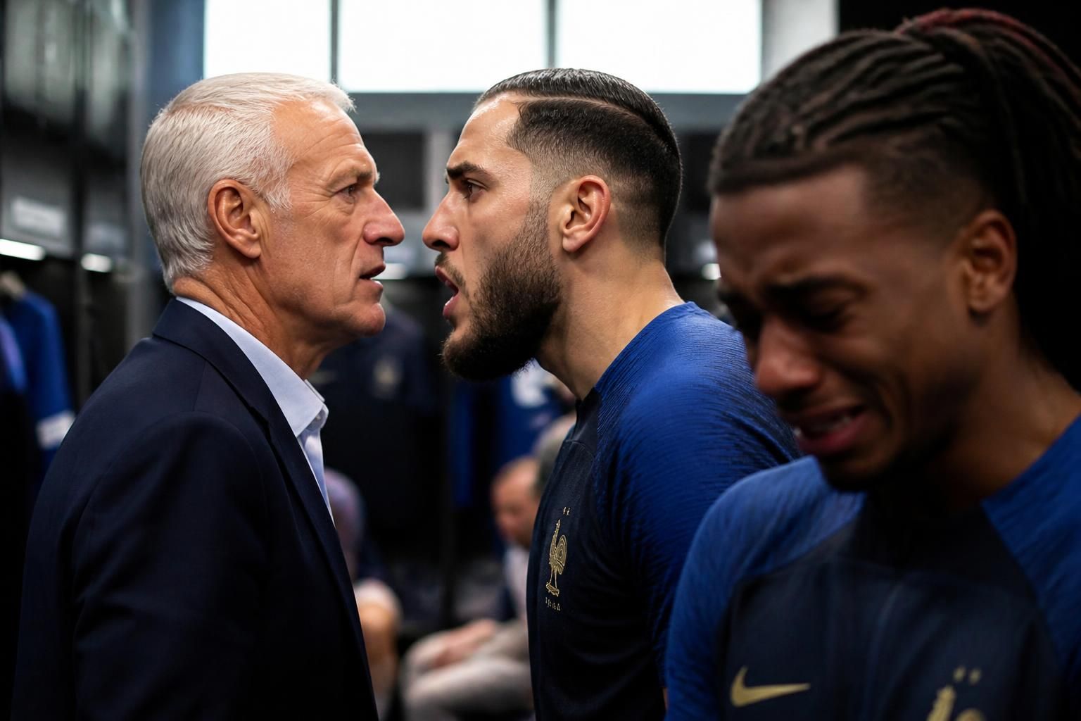 Face-à-face explosif avec Cherki, les larmes d’Olise : les secrets étonnants des coulisses du dernier exploit surréaliste de Deschamps 1 découvrez les coulisses inédites du dernier exploit de deschamps, avec un face-à-face intense avec cherki et les émotions fortes d'olise révélées.