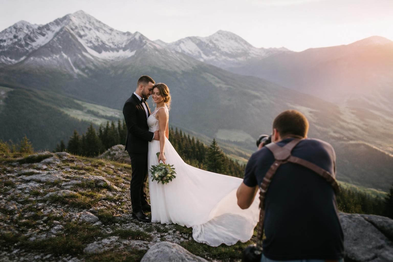 Isère : un photographe capture la magie des mariés en robe et costume au cœur des Alpes 1 découvrez la magie des mariages en isère à travers l'objectif d'un photographe passionné, capturant des moments uniques de mariés en robe et costume au cœur des magnifiques alpes.