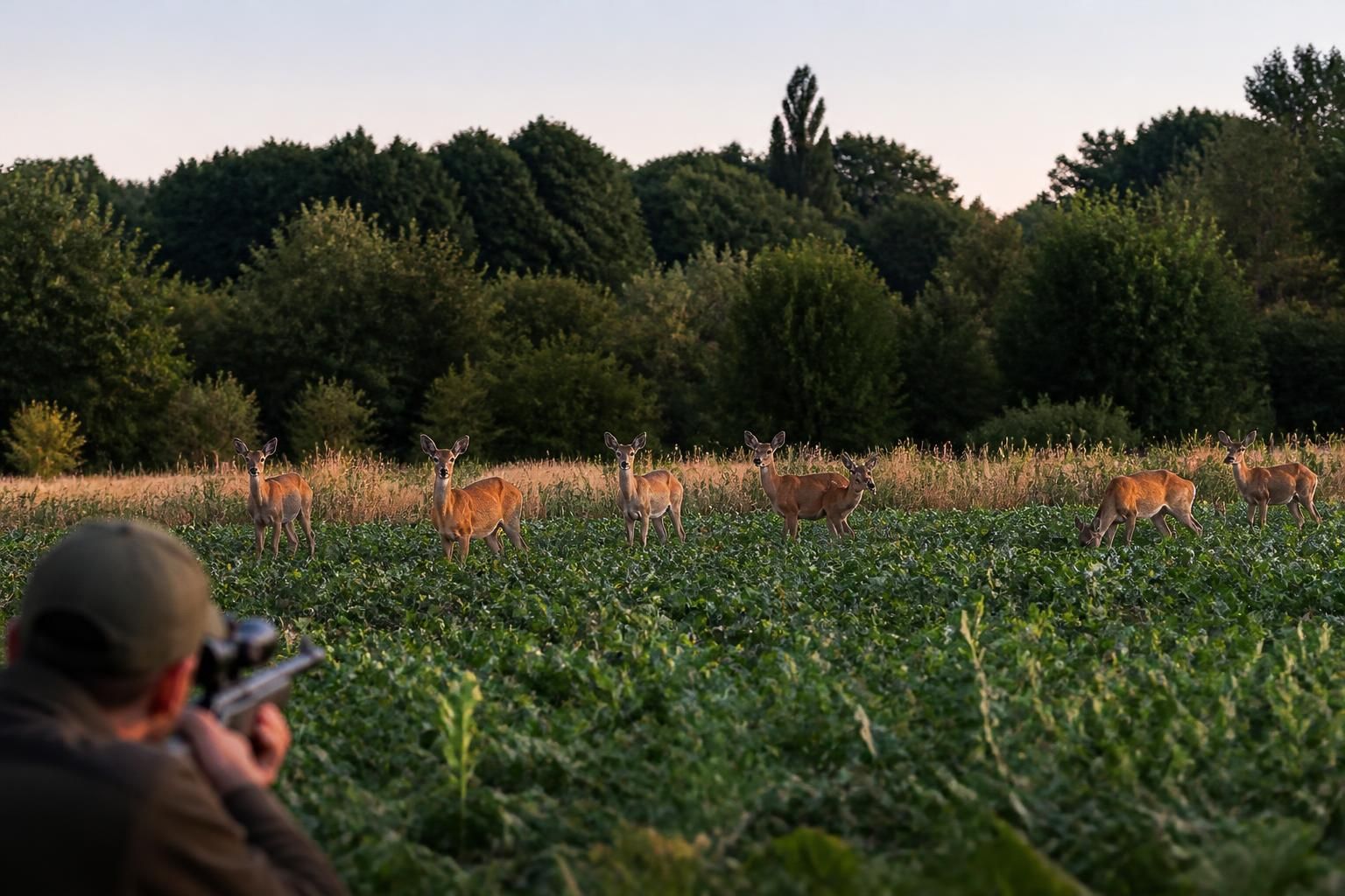 Un chasseur talentueux réussit à immortaliser un troupeau de biches dans la Marne, près de Montmirail 1 découvrez comment un chasseur talentueux a capturé des clichés impressionnants d'un troupeau de biches dans la région pittoresque de la marne, près de montmirail.