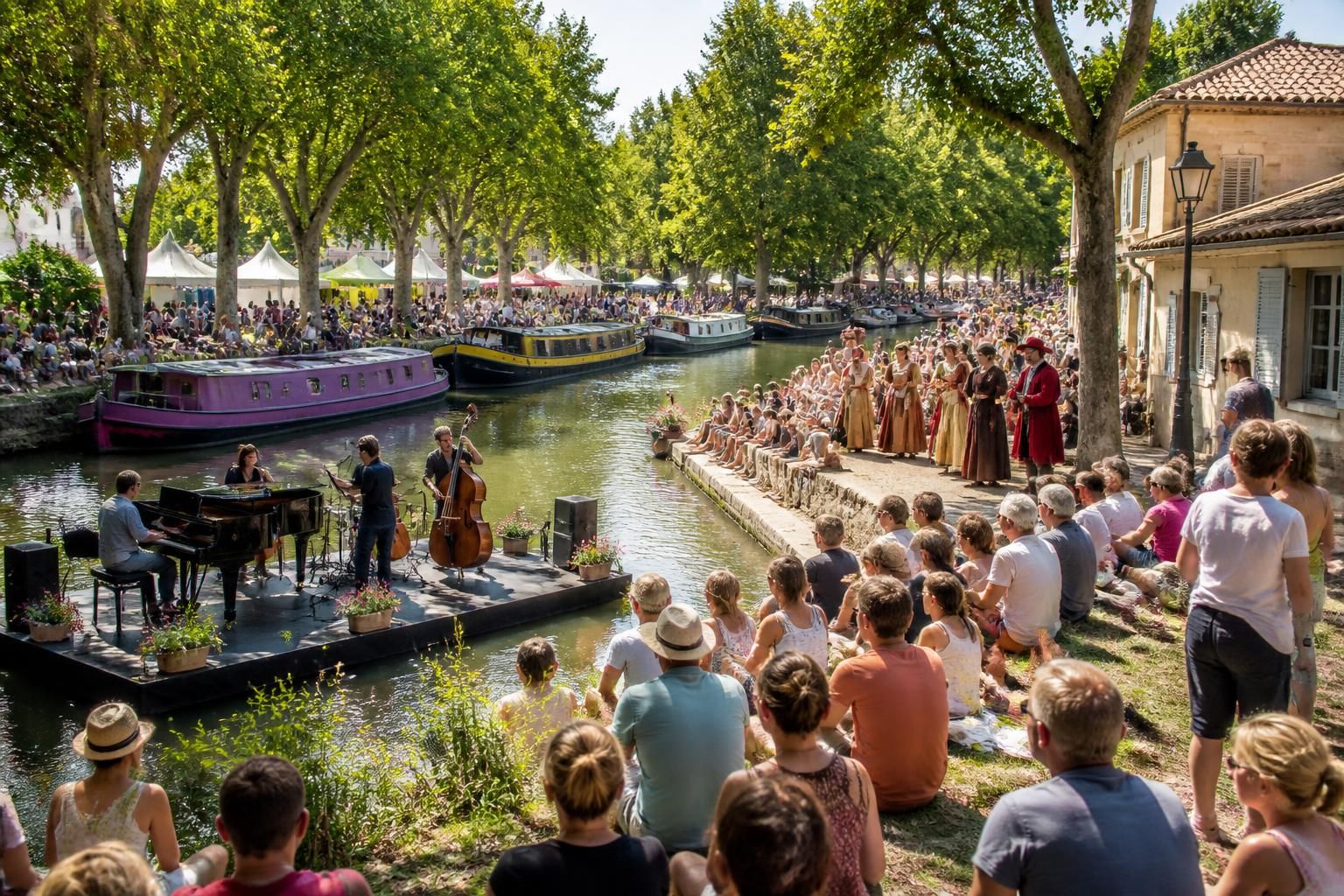 Cinq sorties incontournables à ne pas manquer : concerts sur le Canal du Midi, festival MAP et théâtre de rue 1 découvrez cinq sorties incontournables à ne pas manquer : concerts en plein air sur le canal du midi, le vibrant festival map et des spectacles captivants de théâtre de rue pour une expérience culturelle unique.