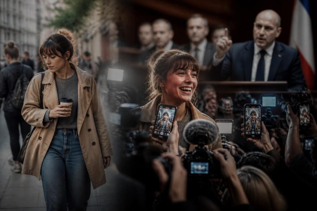 découvrez l'incroyable parcours d'une simple passante photographiée à son insu devenue star du web, avant l'intervention controversée du député rn julien odoul.