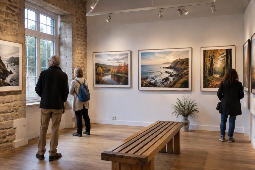 à gouesnac’h, 41 photographes exposent leurs plus beaux clichés lors d’un événement qui met le québec à l’honneur.