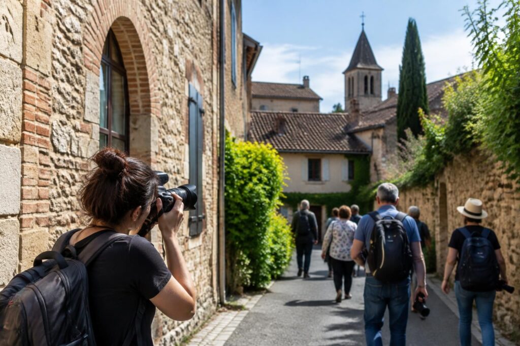 à saïx, le 10e circuit intercommunal invite à découvrir le patrimoine local à travers le regard des photographes.