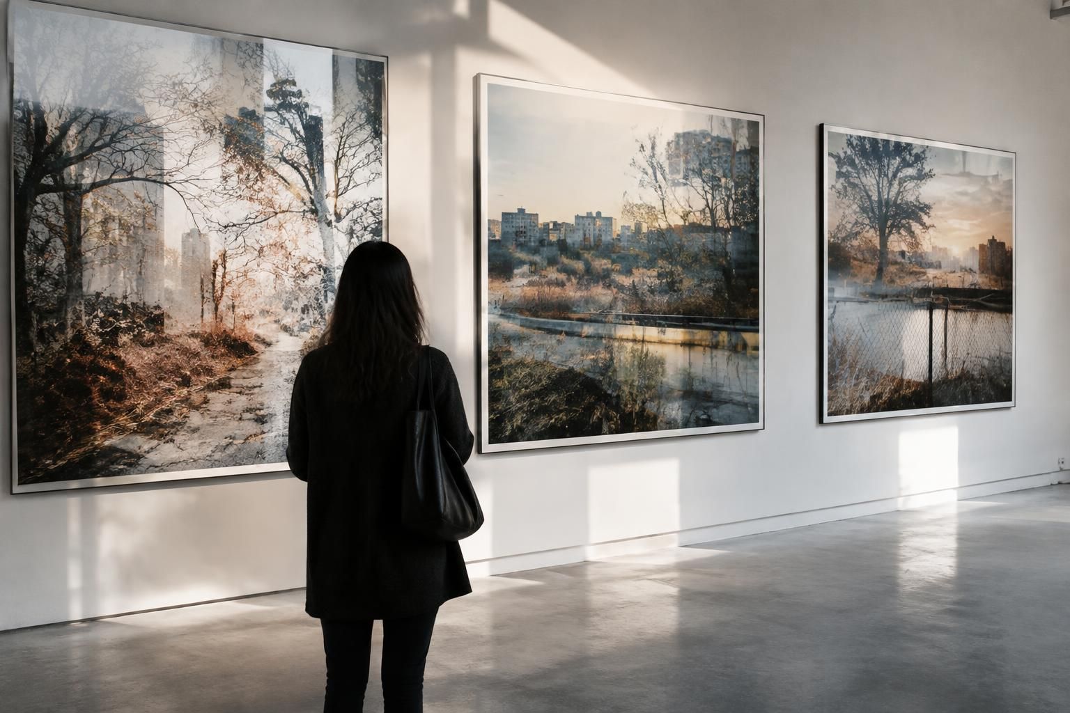 avec « les abords », dana cojbuc dévoile une double exposition photographique et invite à explorer son regard singulier sur les lieux et leurs frontières.